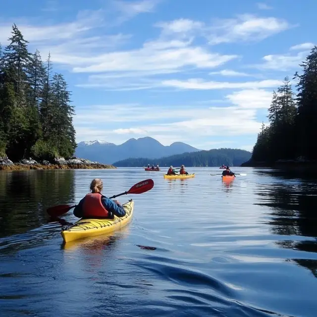 Kayaking in Kyuquot Sound